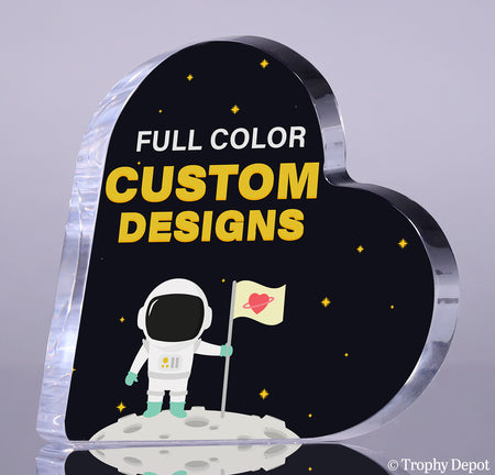 Acrylic Full Color Heart Award- 4.5 inch [A75HRT-4-FC-Q]