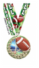 Football Blasting Stars Medal - 2.25 inch [MSSB2-FB]