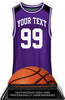 Basketball Jersey Colorix-T Acrylic Trophy- Purple [TACR7-JSY-BK-PRP-Q]