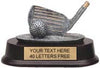 Golf Wedge Pewter Finish Resin Trophy [SGR60]
