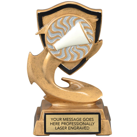 Cheer Electric Flame Resin Sculpture Trophy [RPEF6-CH]