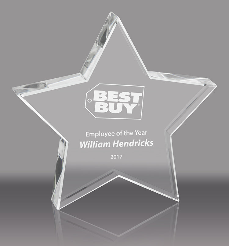 Crystal Star with Beveled Edge [CYSTR-5-X]