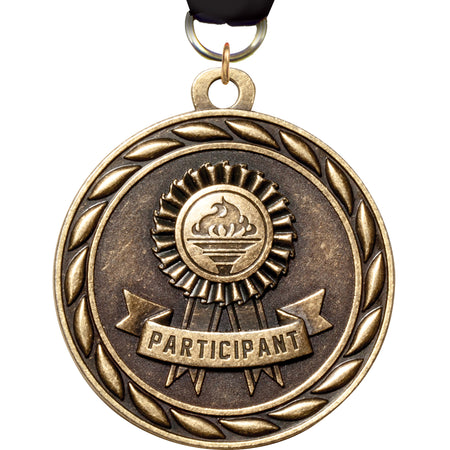 2" Participant Scholastic Medal- Gold [MM3KN2-PART]