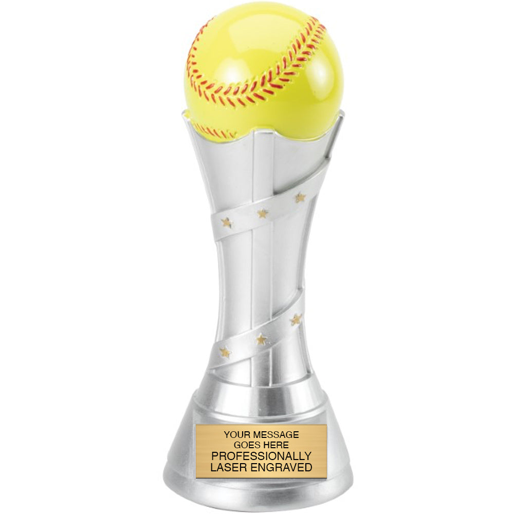 Softball Victory Tower Resin Awards - 11 inch [RMVT-11-SB]