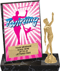 Baton Twirling Billboard Plaque [PBB6-BTNTWRL]