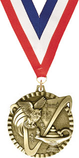 2" Knowledge Gold Victory Medal [MVY2-KN]