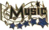 5 Star Music Award Pins- Music [P5STR-MC]