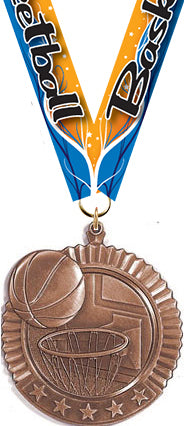 Basketball 5 Star Medal- Bronze [MP36-BK-B]