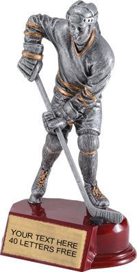 Hockey Silver Resin on Piano Finish Base - Female [SCRF-HKF]