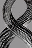 Clear & Bronze Art Glass Twist- 9.5 inch [AGC35]