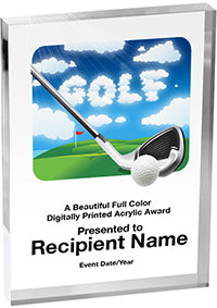 Golf Vibrix Acrylic Award [A57BV-GL]