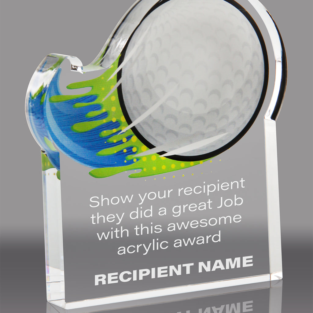 Golf Splatters Acrylic Awards
