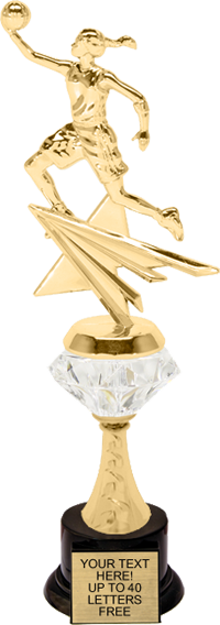 Basketball Female Rising Star Diamond Riser Trophy [TRDDRSS-11-BKF]