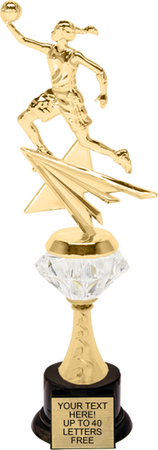 Basketball Female Rising Star Diamond Riser Trophy [TRDDRSS-11-BKF]