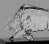 Crystal Bull Award on Black Crystal Base [CBULBLK-1-X]