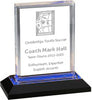 Acrylic Beveled Award with Blue Reflective Bottom [ABEVL6-BLU]