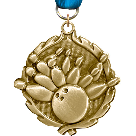1.75 inch Bowling Wreath Medal [MP18-BW]