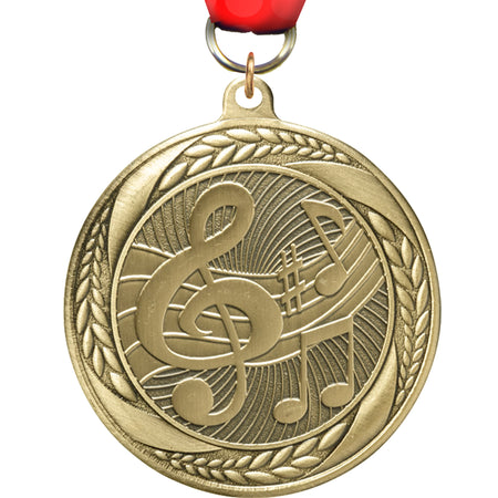 2.25" Music Laurel Wreath Medal [MM2S-35]
