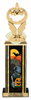 Halloween Zombie Diamond Riser Rectangle Column Trophy- 13 inch [TDRSQ13STK-ZMB]