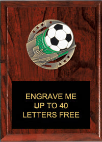 6"x8" Soccer Dimensional Color Plaque [PEM6-SC]