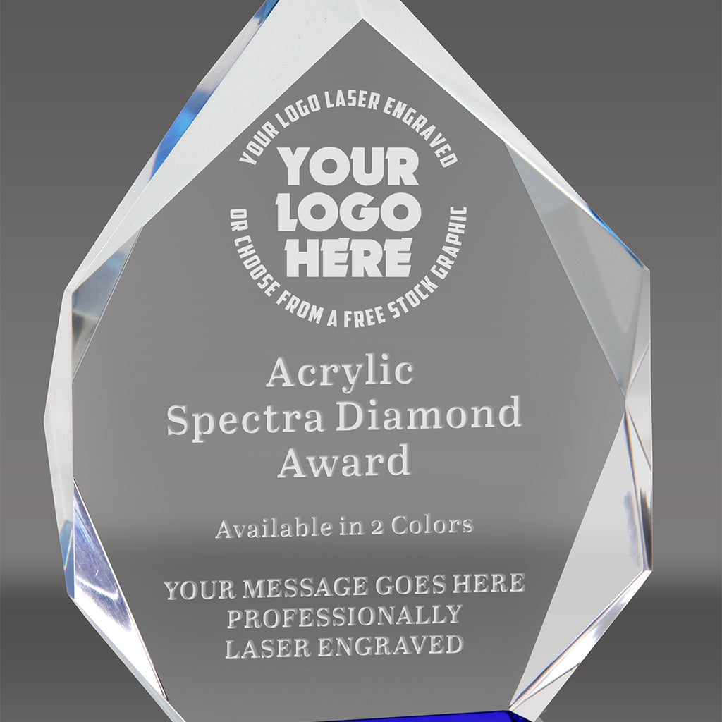 Acrylic Spectra Diamond Awards - Blue