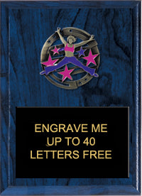 7"x9" Dance Dimensional Color Plaque [PEM7-DC]