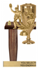 Two Baseball Bat Column Trophy - 29 inch [TBAT29-Bat-14in]