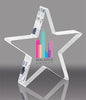 Custom Clear Free Standing Acrylic Stars  - 5 inch [ASTR5-FC-Q]