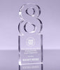 Number 8 Acrylic Award - 6 inch [ATNM-8-6-Q]