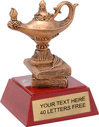 Lamp of Knowledge Resin Theme Trophy [S834-KN]