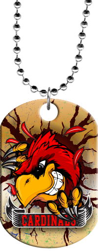Cardinal Mascot Monster Dog Tag [DTXL-MSCT-CARD]