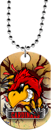 Cardinal Mascot Monster Dog Tag [DTXL-MSCT-CARD]