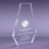 8.5 inch Multi Bevel Brilliance Sail Acrylic Award [ATMBSL-85-C]