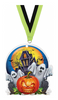 Halloween Pumpkin & Ghosts Colorix-M Acrylic Medal [MACR5-HLWN-PMP-Q]