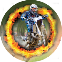 Dirt Bike- Fire Insert [TD-2582]