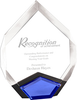 Facet Cut Marquis Acrylic Award- 9 inch Blue [AMAQA9-BLU]