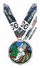Cross Country Decagon Painted Medal [MDCM2-CC]