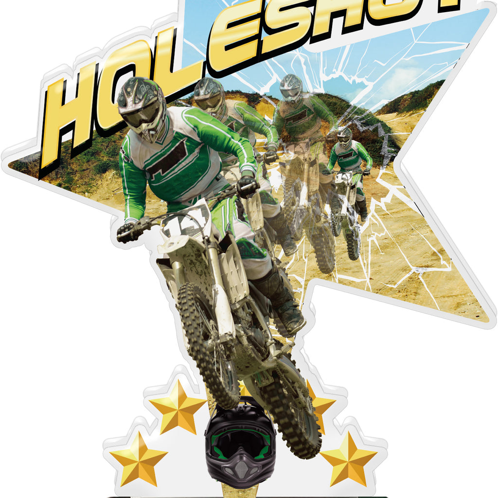 Holeshot Shattered Star Colorix Acrylic Trophies