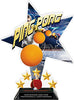 Ping Pong Shattered Star Colorix Acrylic Trophy- 10 inch [TACR10-STR-PNGPNG-Q]
