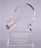Bright Idea Lightbulb Acrylic Award - Clear [ATLT-CLR]