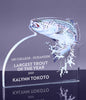 1 inch Thick Trout Acrylic Award - 7.5 x 5.875 inch [A1FT75-Q]