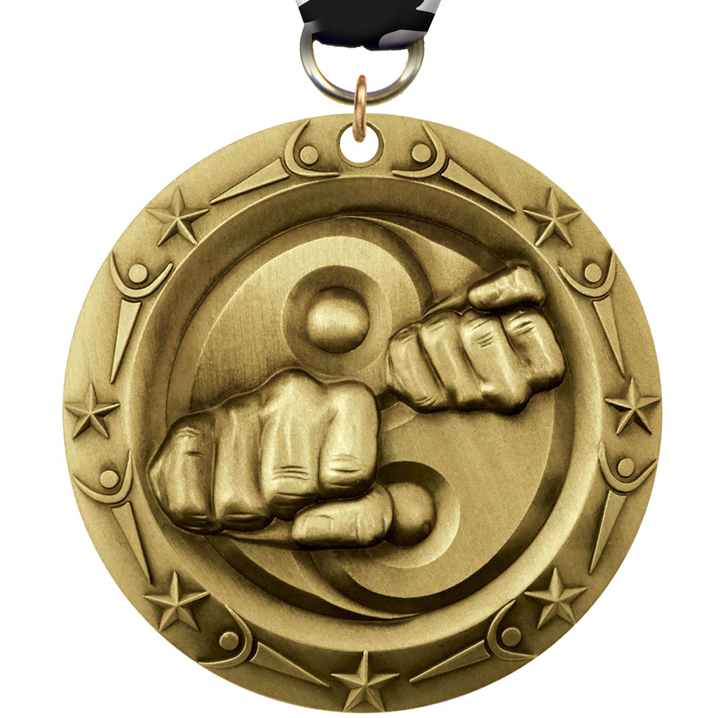 3" Martial Arts World Class Medal [MSWC3-MA]