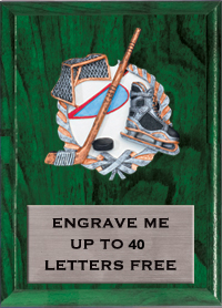 6"x8" Hockey Millennium Plaque [PMC68-HK]
