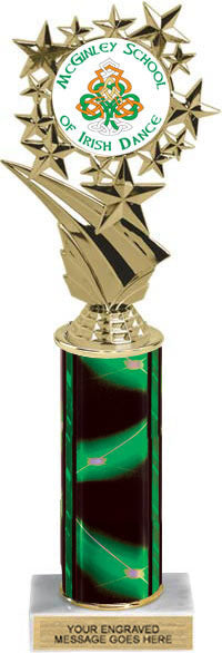 Star Frame Custom Insert Trophy w/ Column - 12.5 inch [TXi12-C96]