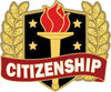 Wreath & Torch Scholastic Enamel Pin- Citizenship [PMEP-5]