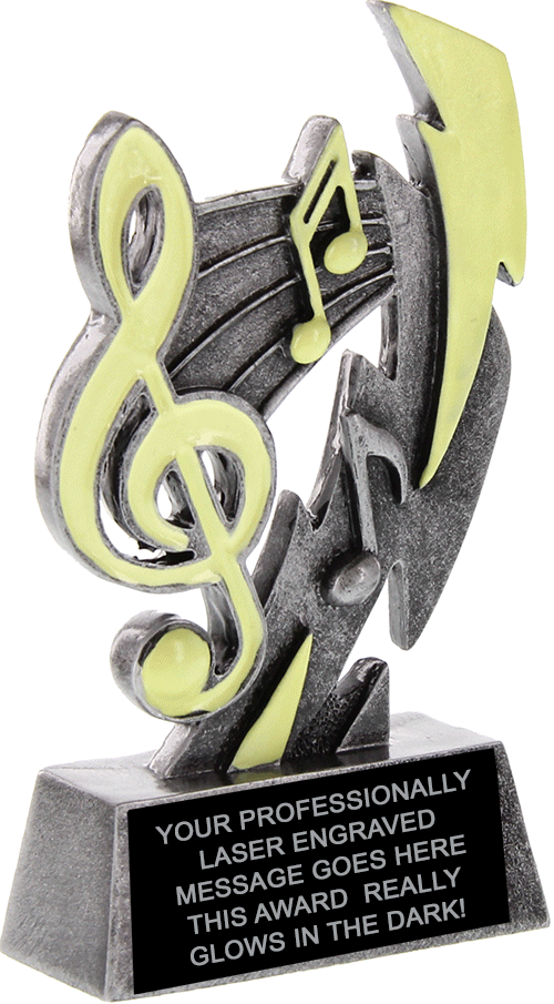 Music Glow Lightning 6" Resin Trophy [RCGLO-6-MC]