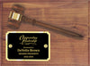 Genuine Walnut Plaque with Walnut Gavel [PMAGP20]