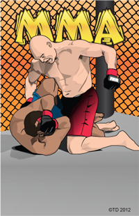 Mixed Martial Arts Plaque Insert [BBP-2131]