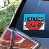 Frontline Heroes Thank You Vinyl Sticker - 6 x 4.5 inch [STK-CRNV-HRT]