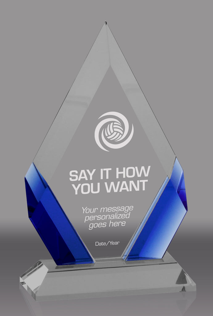 Cambridge Crystal Diamond Award - Blue 8 inch [CPCD-8-BLU]